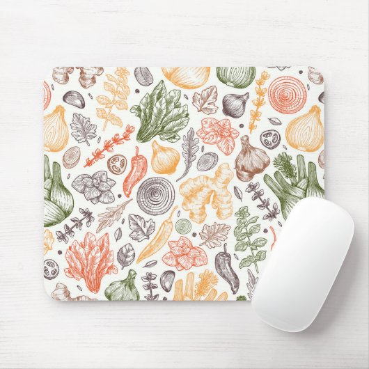 Gartenküche Gemüsemuster Mousepad (Mit Mouse)