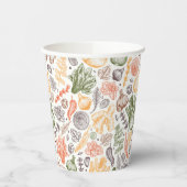 Gartenküche Gemüsemuster Pappbecher (Links)