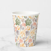 Gartenküche Gemüsemuster Pappbecher (Rechts)