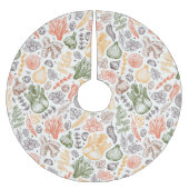 Gartenküche Gemüsemuster Polyester Weihnachtsbaumdecke (Vorderseite)