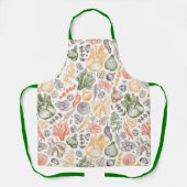 Gartenküche Gemüsemuster Schürze (Vorderseite)