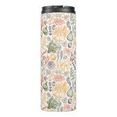 Gartenküche Gemüsemuster Thermosbecher (Rückseite)