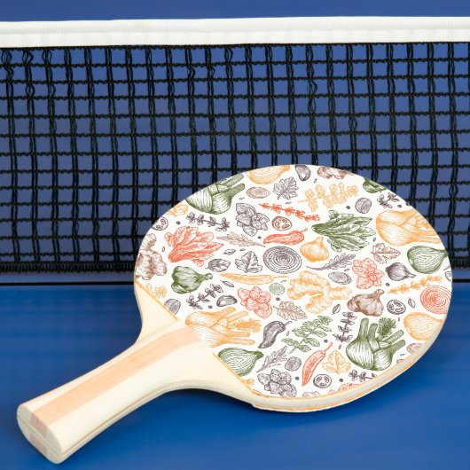 Gartenküche Gemüsemuster Tischtennis Schläger (InSitu)