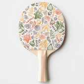 Gartenküche Gemüsemuster Tischtennis Schläger (Vorderseite)