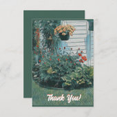 Gartenlandschaft Dankeskarte (Vorne/Hinten)