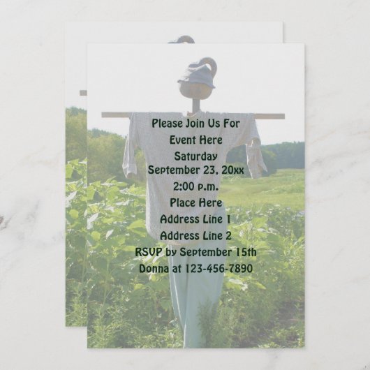 Gartenlandschaft Einladung (Vorne/Hinten)