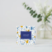 Gartenlandschaft Gartenbau Modernes Cool Quadratische Visitenkarte (Stehend Vorderseite)