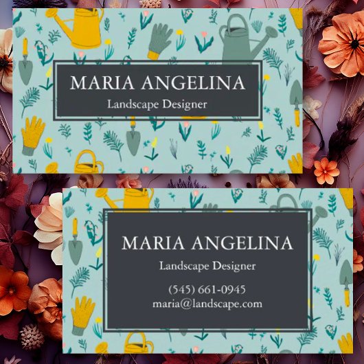 Gartenlandschaft Gartenbau Modernes Cool Visitenkarte