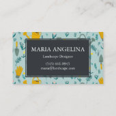 Gartenlandschaft Gartenbau Modernes Cool Visitenkarte (Rückseite)