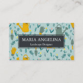 Gartenlandschaft Gartenbau Modernes Cool Visitenkarte (Vorderseite)