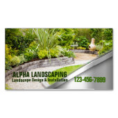 Gartenlandschaft Landschaftsgärten Landschaftsschu Magnetische Visitenkarte (Vorderseite)