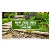 Gartenlandschaft Landschaftsgärten Landschaftsschu Magnetische Visitenkarte (Vorderseite)