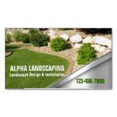 Gartenlandschaft Landschaftsgärten Landschaftsschu Magnetische Visitenkarte (Vorderseite)