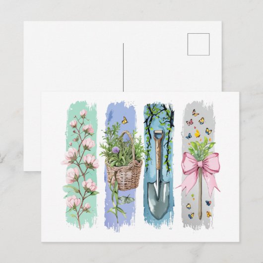 Gartenlandschaft Lover Postkarte (Vorne/Hinten)