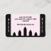 Gartenlandschaft mit einer weiblichen Touch Visitenkarte (Rückseite)