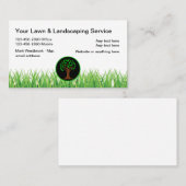 Gartenlandschaft und Baumartendienst Visitenkarte (Vorne/Hinten)