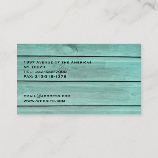 Gartenlandschaft Visitenkarte (Rückseite)