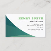 Gartenlandschaft Visitenkarte (Rückseite)