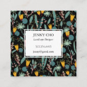 Gartenlandschaften Garten Pflanze Moderne Cool Quadratische Visitenkarte (Rückseite)