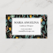 Gartenlandschaften Garten Pflanze Moderne Cool Visitenkarte (Rückseite)