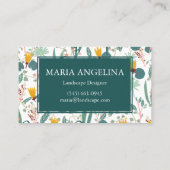 Gartenlandschaften Garten Pflanze Moderne Cool Visitenkarte (Rückseite)