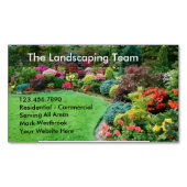 Gartenlandschaften Magnetische Visitenkarte (Vorderseite)