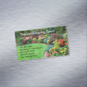 Gartenlandschaften Magnetische Visitenkarte (Beispiel)