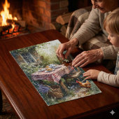 Gartenlauben-Teemorgen-Aquarell Puzzle