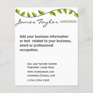 Gartenleaf Garten Grün Flyer