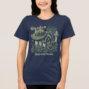 Gartenleben - Frau Gartenarbeit T-Shirt Tri-Blend Shirt