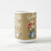 Gartenleben ist das beste Leben Kaffeetasse (Mittel)