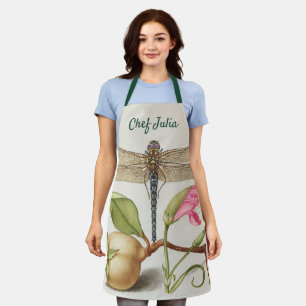 Gartenleben, Libelle, Birne, Nelke und Insekt Schürze