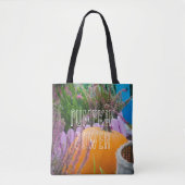 Gartenleben mit einem Orangenkürbis Tasche (Vorderseite)
