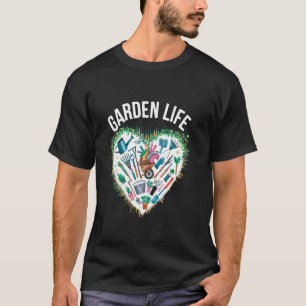 Gartenleben Werkzeuge und Pflanzenliebhaber T-Shirt