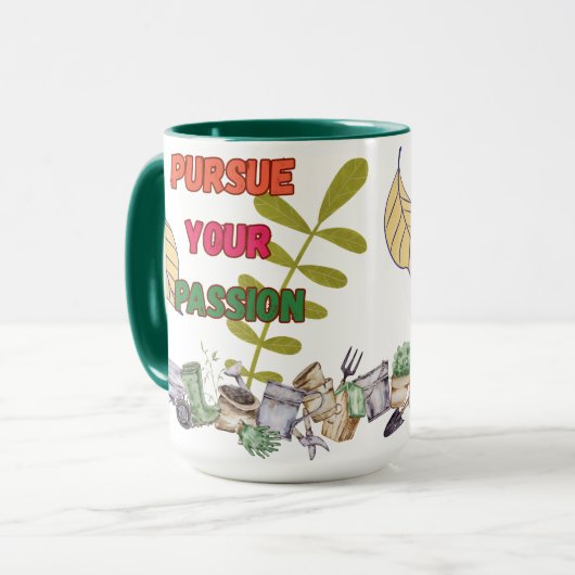 Gartenleidenschaft Tasse (Vorderseite Links)