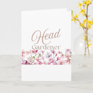 Gartenleiter/in Blumen Geschenk zum Muttertag und  Karte