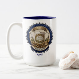 Gartenleiter | Personalisiertes britisches Erbstüc Zweifarbige Tasse