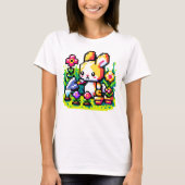 Gartenleuchte - Niedliche Pixel Art Nature Design T-Shirt (Vorderseite)