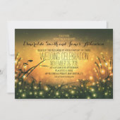 Gartenleuchten rustikale Hochzeitseinladung Einladung (Vorderseite)