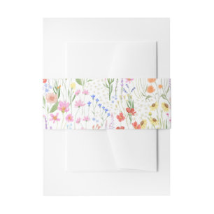 Gartenlicht Hintergrund Wildblumen Florales Muster Einladungsbanderole