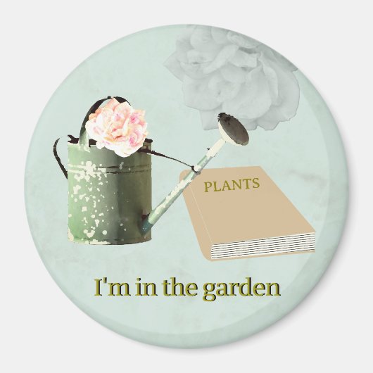 Gartenliebhabers rustikaler eleganter Magnet (Vorne)