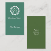 Gartenlogo 2 visitenkarte (Vorne/Hinten)