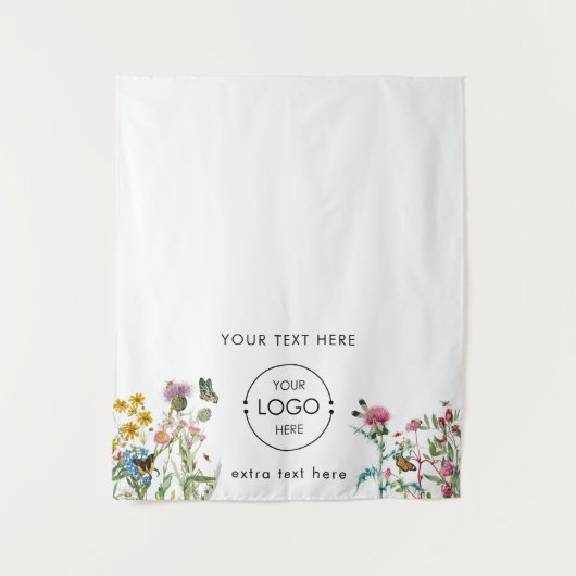 Gartenlogo Pop-Up-Shop-Tischschild Wandteppich (Vorderseite)