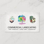 Gartenlogos | Visitenkarte für Wasserfarben (Vorderseite)