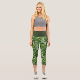 Gartenmädchen Grüne Beere Gemüsepflanze Capri Leggings