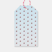 Gartenmädchen mit Blume Happy Birthday Geschenkanhänger (Rückseite)