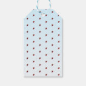 Gartenmädchen mit Sonnenblumen Happy Birthday Geschenkanhänger (Rückseite)