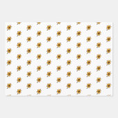 Gartenmädchen mit Sonnenblumen Happy Birthday Geschenkpapier Set (Vorderseite 2)