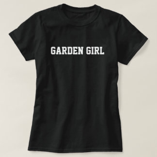 Gartenmädchen-Typografie-T-Shirt T-Shirt
