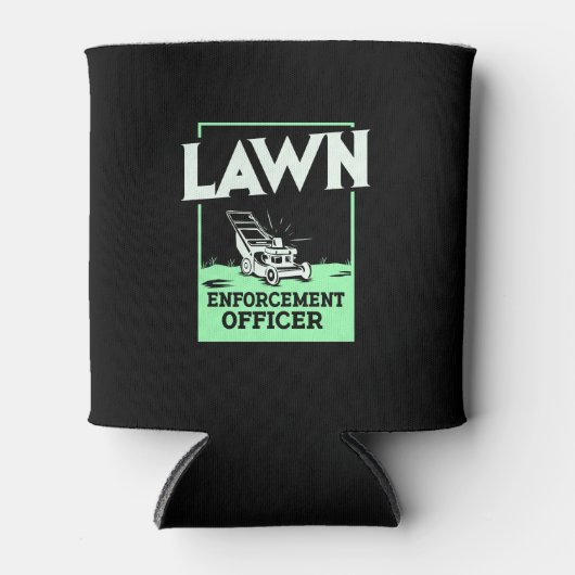 Gartenmäher-Geschenk Dosenkühler (Vorderseite)